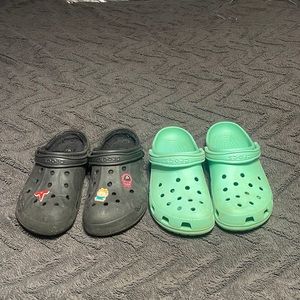 2 Pairs of crocs